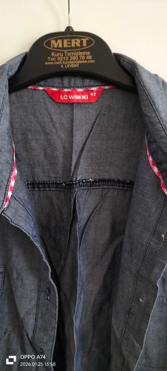 Düğmeli, Uzun Kollu Gömlek - Görsel 2