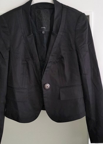 Siyah Düğmeli Kadın Blazer Ceket - Görsel 5