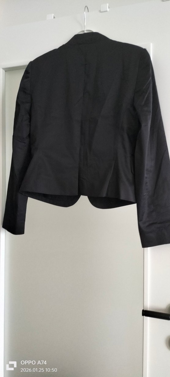 Siyah Düğmeli Kadın Blazer Ceket - Görsel 2