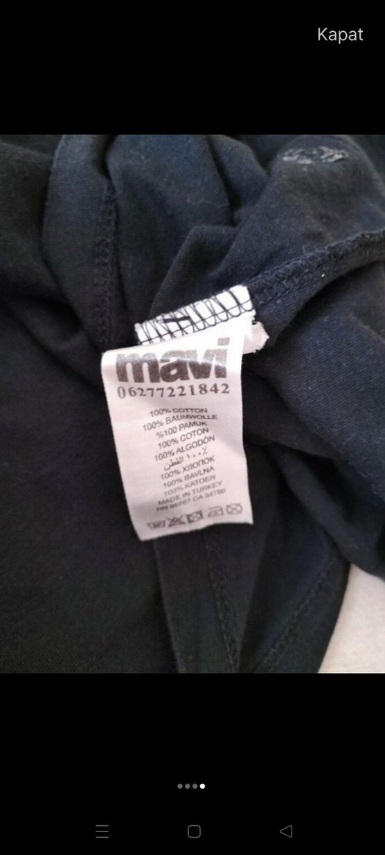 Erkek Siyah Keten Kısa Kollu Tişört - Görsel 4