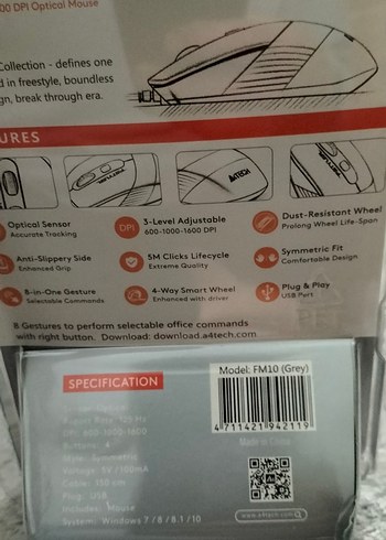 Siyah Optik Kablosuz Mouse - Görsel 4