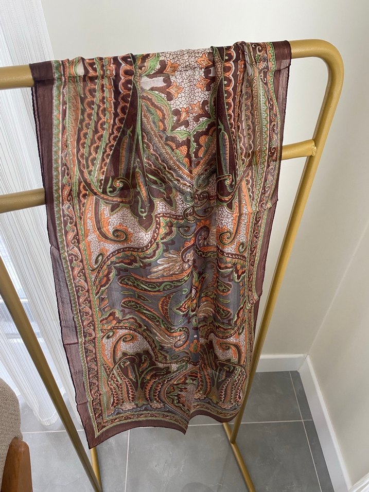 HİNT İPEĞİ FULAR - Görsel 2