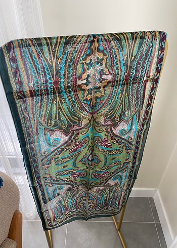 HİNT İPEĞİ FULAR - Görsel 2