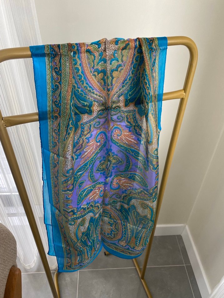 HİNT İPEĞİ FULAR - Görsel 2