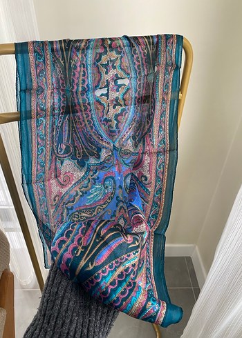 HİNT İPEĞİ FULAR - Görsel 2