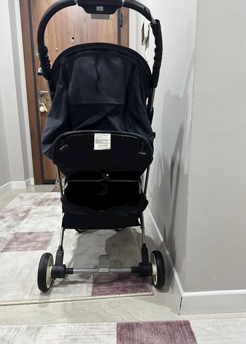 Füme/ Siyah  Bebek Arabası Katlanabilir Tasarım - Görsel 4