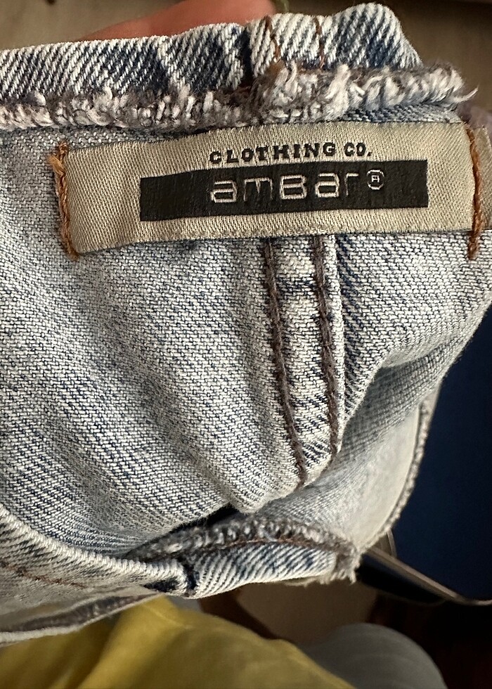 Askılı kot elbise - Görsel 3