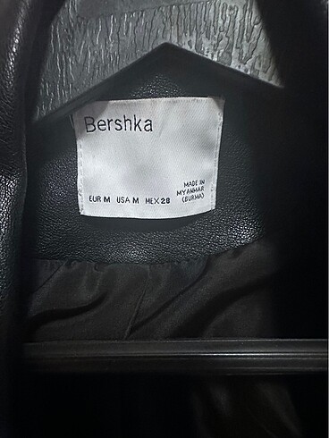 m Beden Orjinal Bershka deri ceket