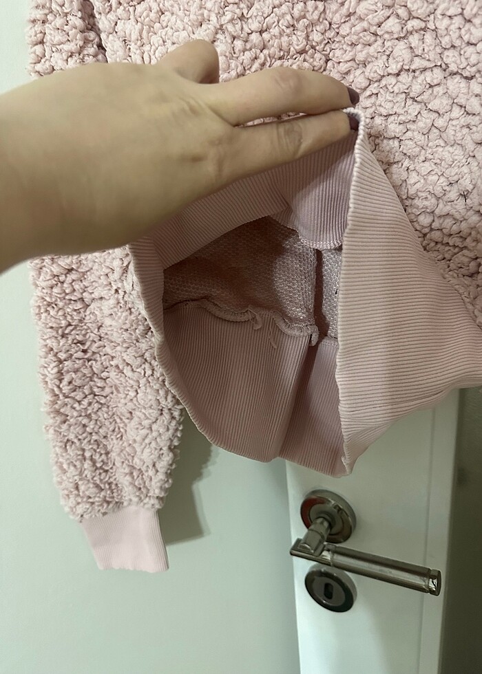 S beden kışlık kazak görünümlü sweat - Görsel 3