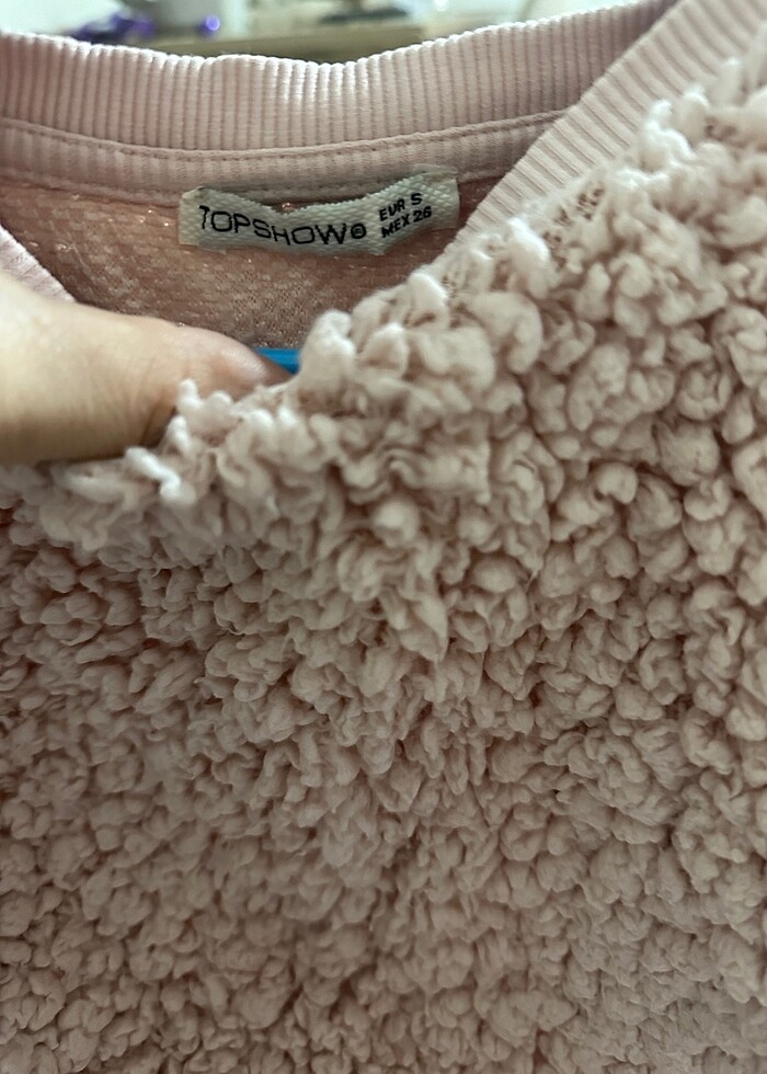 S beden kışlık kazak görünümlü sweat - Görsel 5