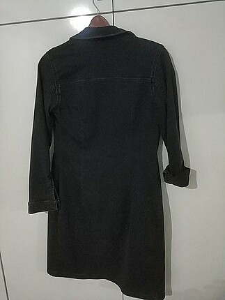 36 Beden siyah Renk Jean ceket elbise