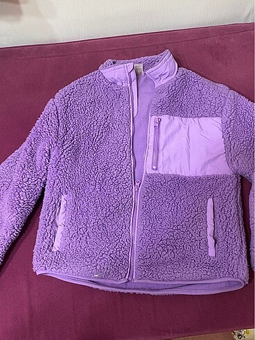 11-12 Yaş Beden mor Renk Zara polar çeket