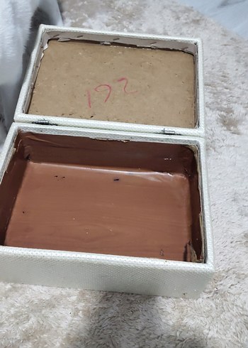 Beden Kahverengi Parlak Makyaj Organizer Kutusu