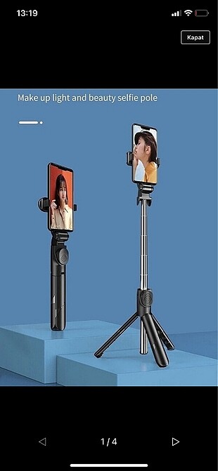 Selfie çubuğu tripod