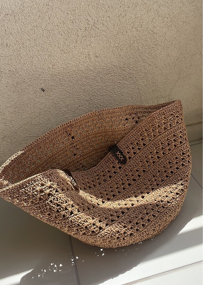 Mango  hasır plaj çantası - Görsel 2