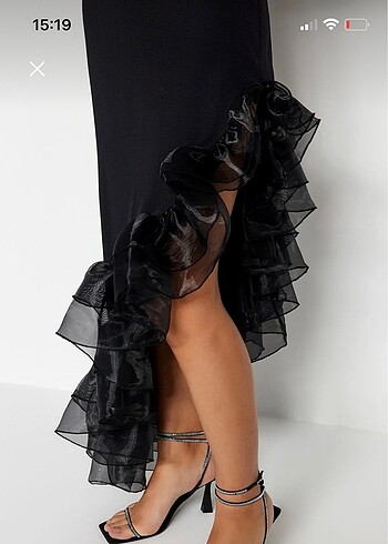 Siyah şık elbise - Görsel 4