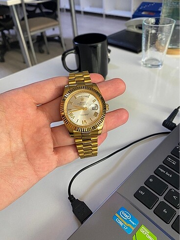 Day-Date full altın otomatik saat - Görsel 2