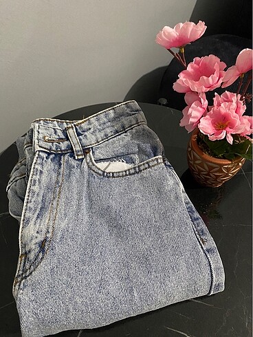 Diğer Açık renk kot mom jean