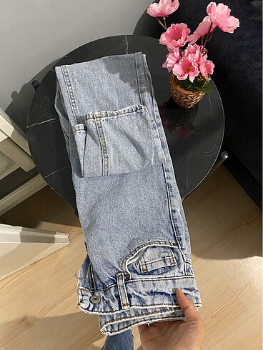 26 Beden mavi Renk Açık renk kot mom jean