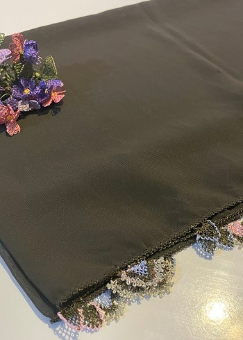 Grep eşarp iğne oyalı el emeği - Görsel 2