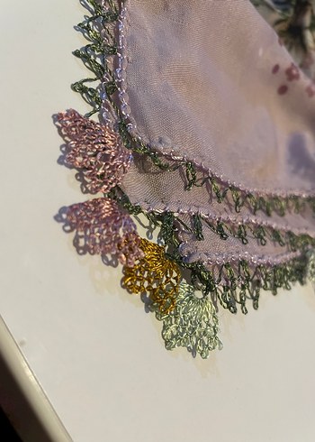 Grep eşarp iğne oyalı - Görsel 15