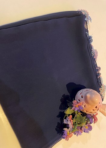 Grep eşarp iğne oyalı - Görsel 4