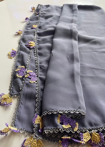 Grep eşarp iğne oyalı - Görsel 10