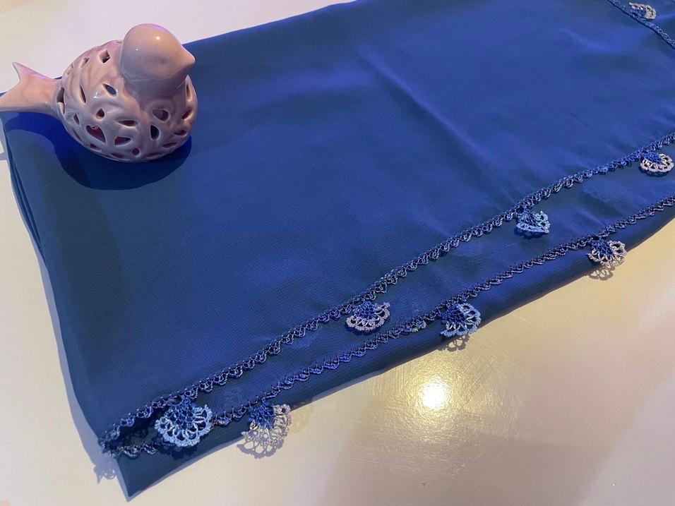 Grep eşarp iğne oyalı - Görsel 2