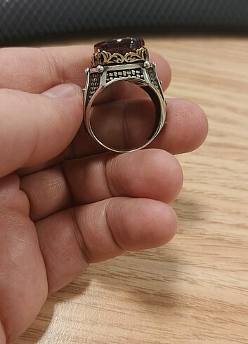 Gümüş Erkek Yüzük 925 ayar - Görsel 3