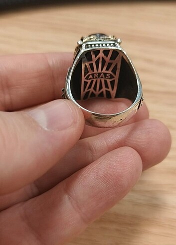 Gümüş Erkek Yüzük 925 ayar - Görsel 4