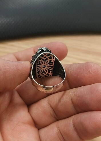 Gümüş Erkek Yüzük 925 ayar - Görsel 7
