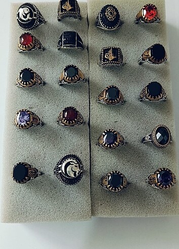 Gümüş Erkek Yüzük 925 Ayar - Görsel 5