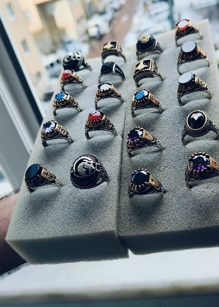 Gümüş Erkek Yüzük 925 Ayar - Görsel 3