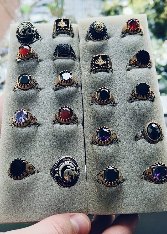 Gümüş Erkek Yüzük 925 Ayar - Görsel 4