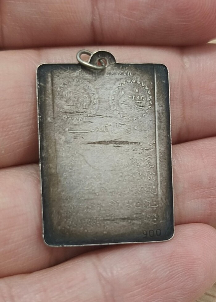 AYETEL KÜRSÜ YAZILI GÜMÜŞ KOLYE UCU - Görsel 2