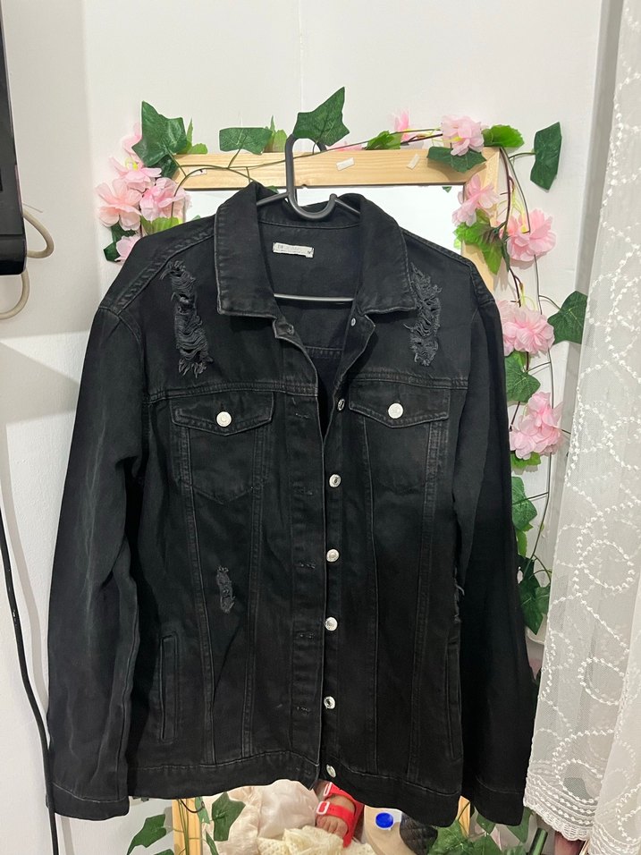 BERSHKA Kamuflaj Desenli Kadın 2 Ceket - Görsel 4