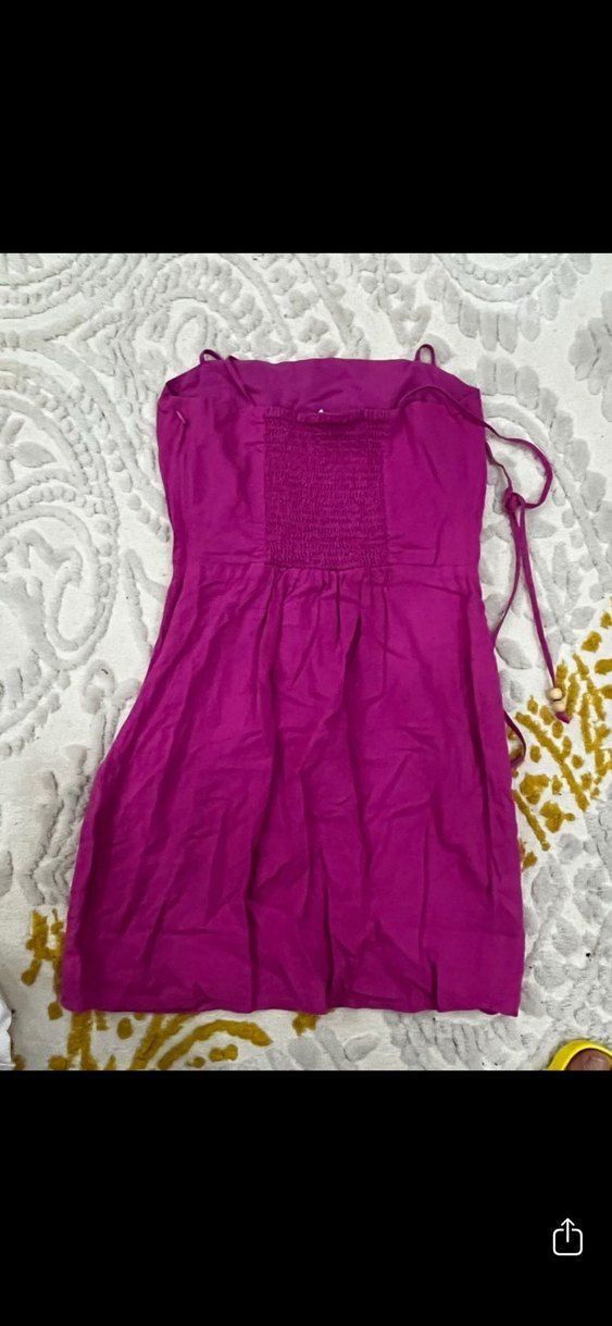 Mango pembe mini elbise - Görsel 2