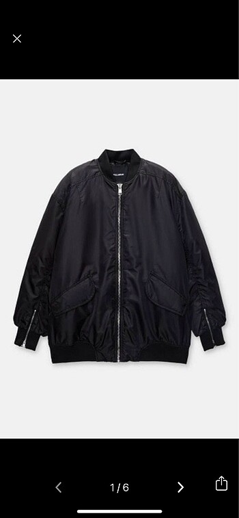 pull&bear oversize bomber ceket