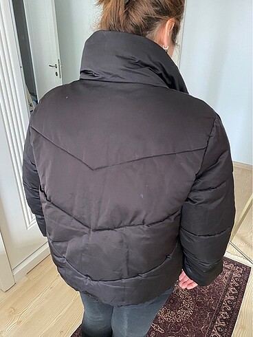 l Beden siyah Renk Siyah şişme mont