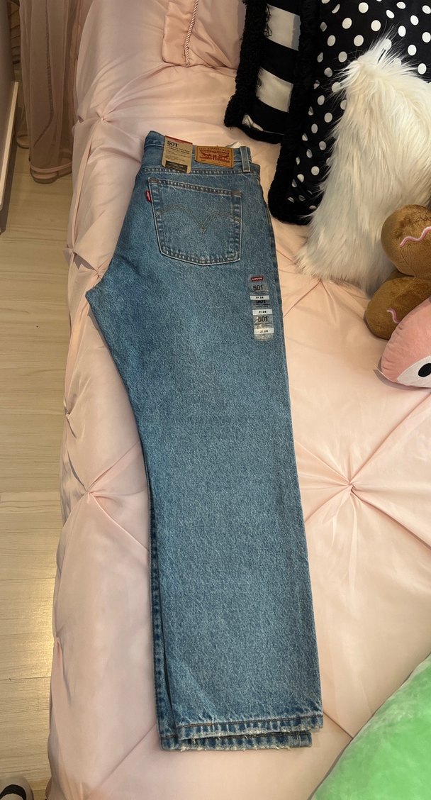 Levis Kadın Mavi Midi Boy Bol Kesim Kot Pantolon — görsel 5/6