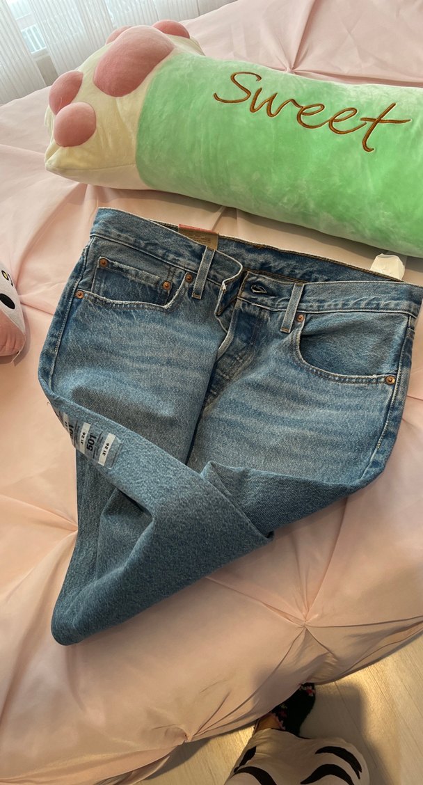 Levis Kadın Mavi Midi Boy Bol Kesim Kot Pantolon — görsel 4/6