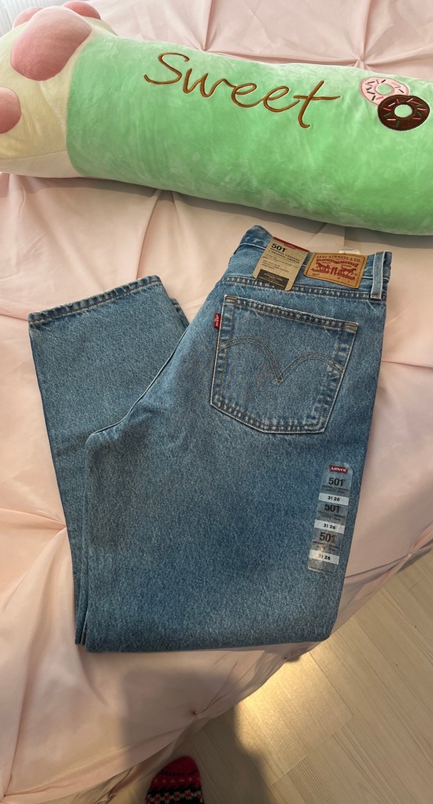 Levis Kadın Mavi Midi Boy Bol Kesim Kot Pantolon — görsel 3/6