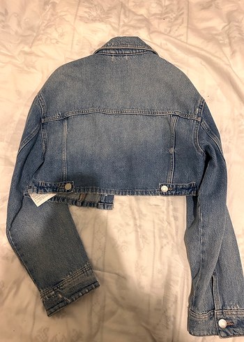 Pull and Bear Pulandbear Mini Kadın Kot Ceket