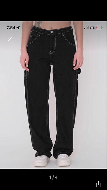 dikis detayli kargo pant