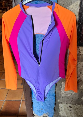 Renkli Fermuarlı Kadın body. - Görsel 5