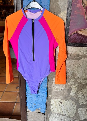 Renkli Fermuarlı Kadın body. - Görsel 13