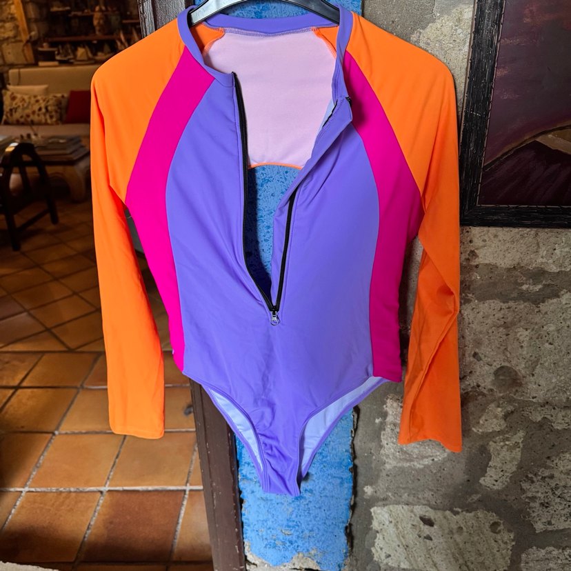 Renkli Fermuarlı Kadın body. - Görsel 5