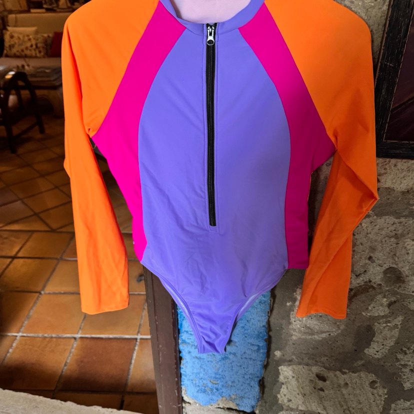 Renkli Fermuarlı Kadın body. - Görsel 2