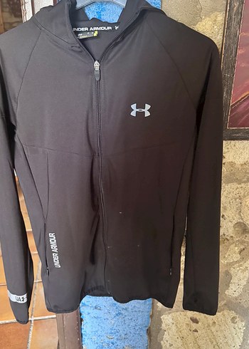 Under Armour Unisex Gri Fermuarlı Sweatshirt - Görsel 6