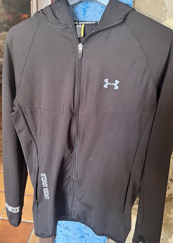 Under Armour Unisex Gri Fermuarlı Sweatshirt - Görsel 2